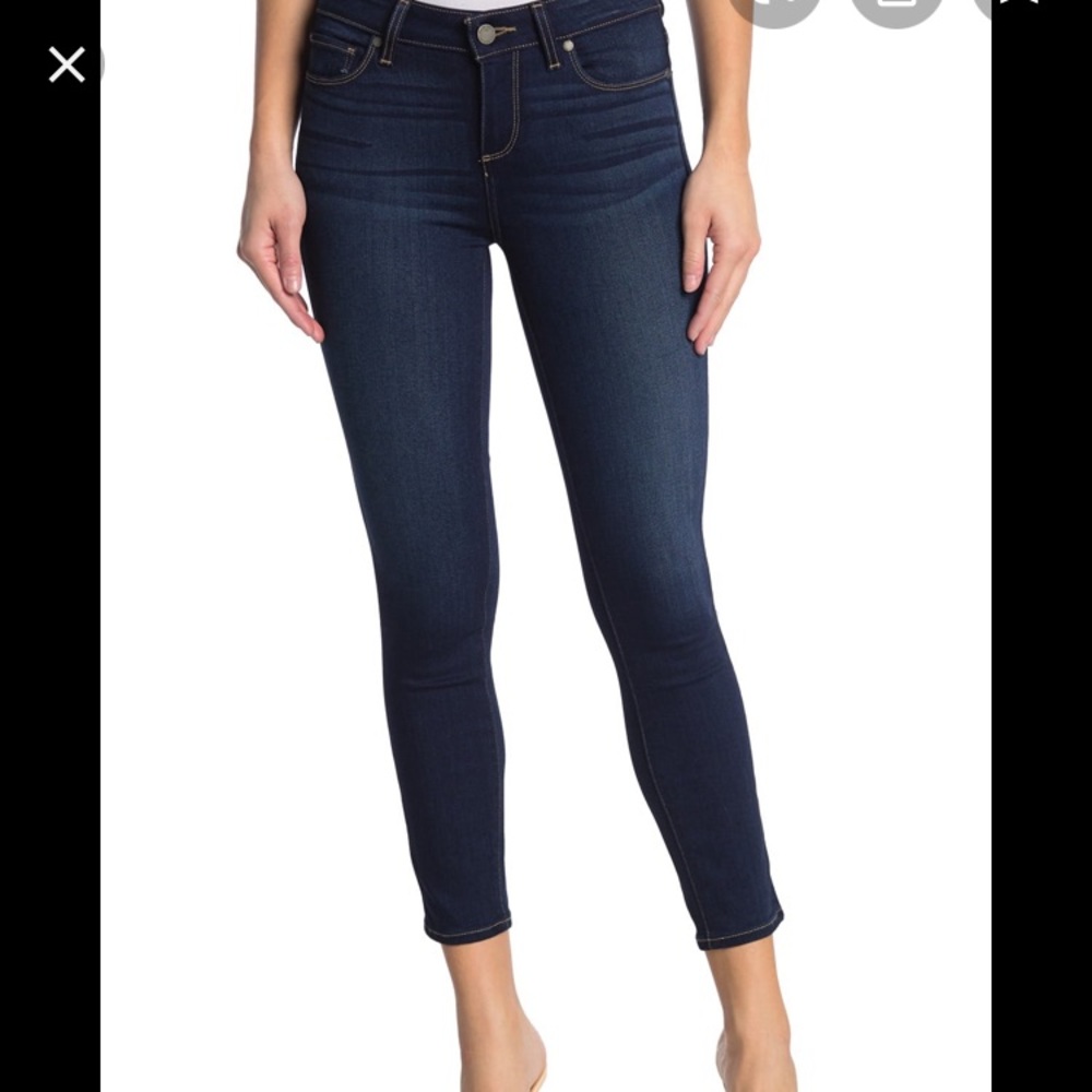 PAIGE Verdugo Crop Skinny Jeans in Cartman